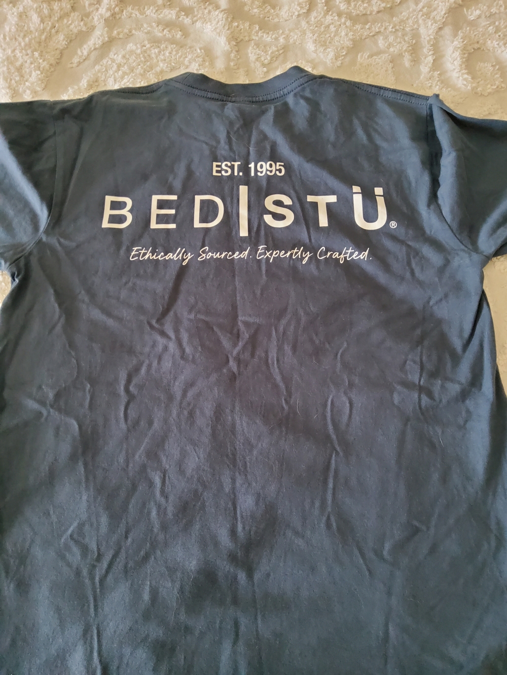 Bed|Stu Womens Navy Color Tee Size Small